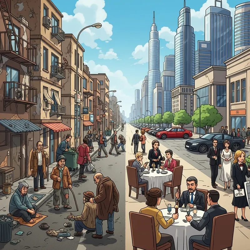 Contrasts of Poverty & Wealth: A Social Disparity