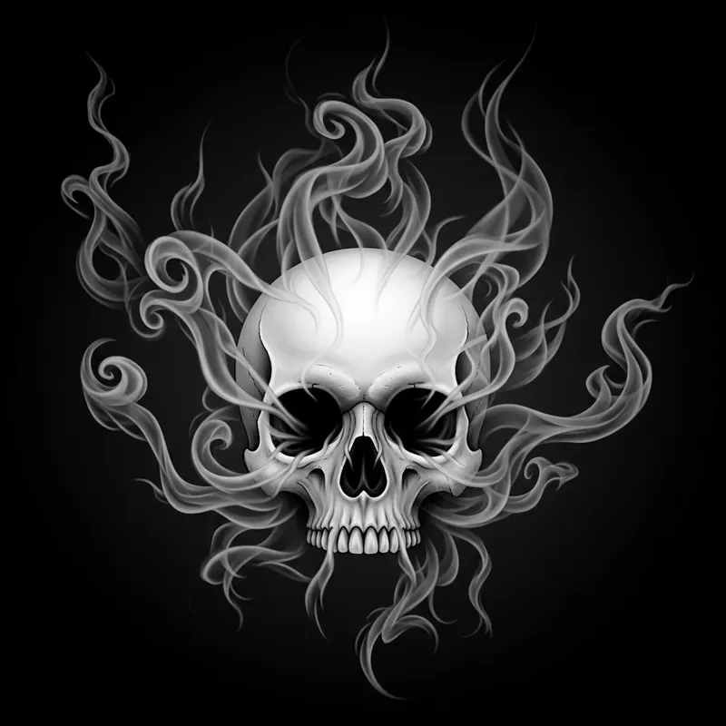 Smokey Skull Art | Intriguing Illustration