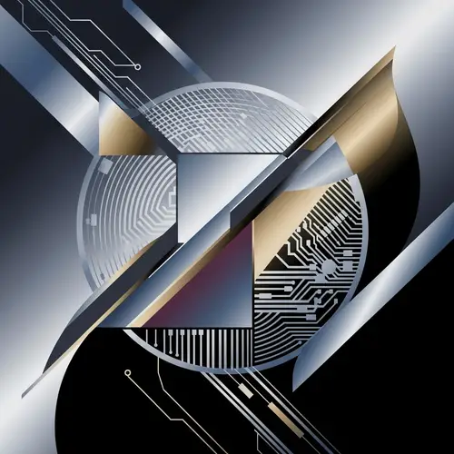 Cryptocurrency Design | Modern Geometric Composition