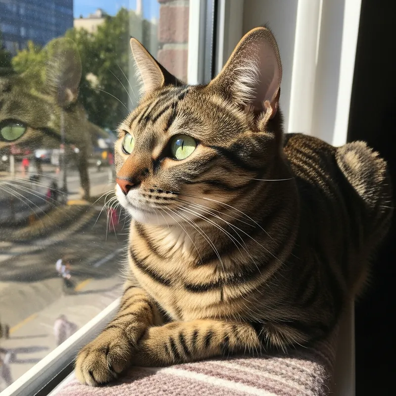 Lazy Cat Relaxing in the Sun Lazy Cat Relaxing in the Sun