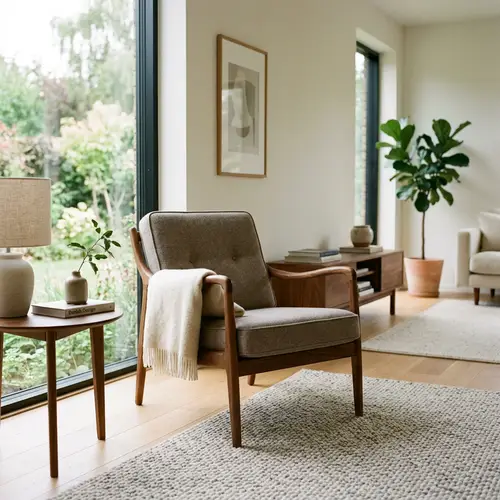 Elegant Mid-Century Modern Armchair