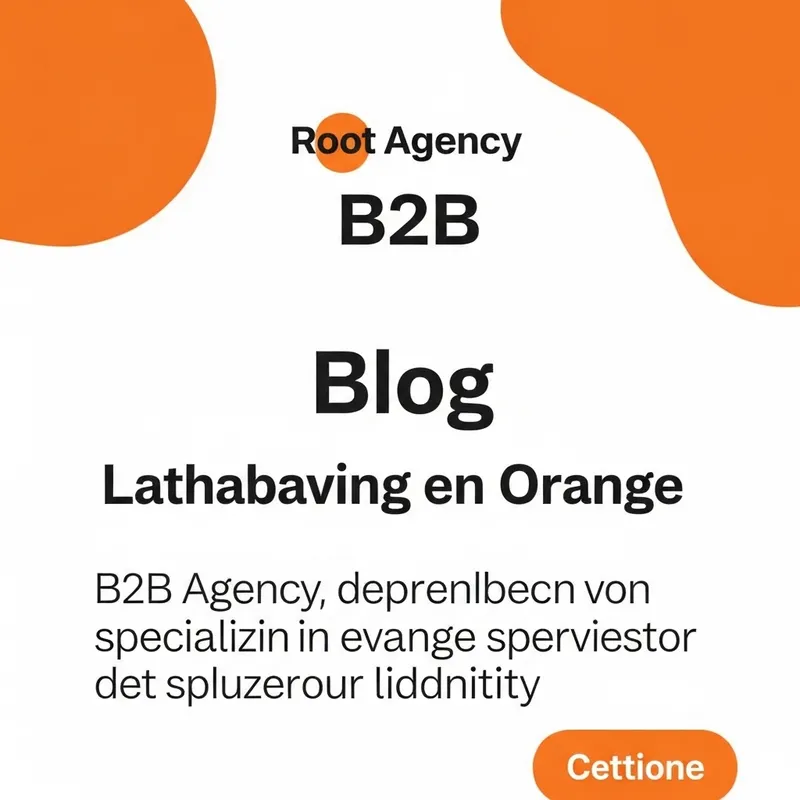 Captivating Blog Article on Root Agency's Orange Theme for B2B