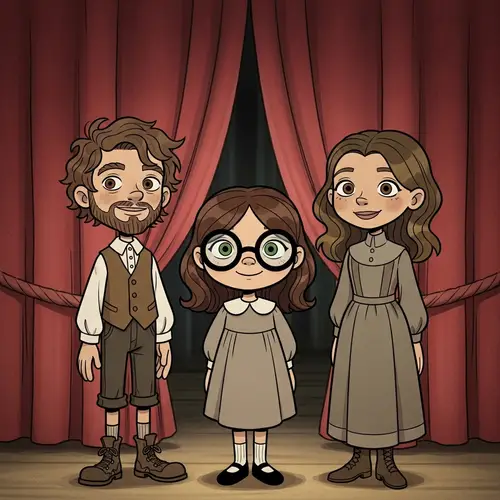 Vintage Animation Characters on Theatrical Stage