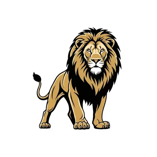 Majestic Lion Vector Art | Shepard Fairey Inspired Design