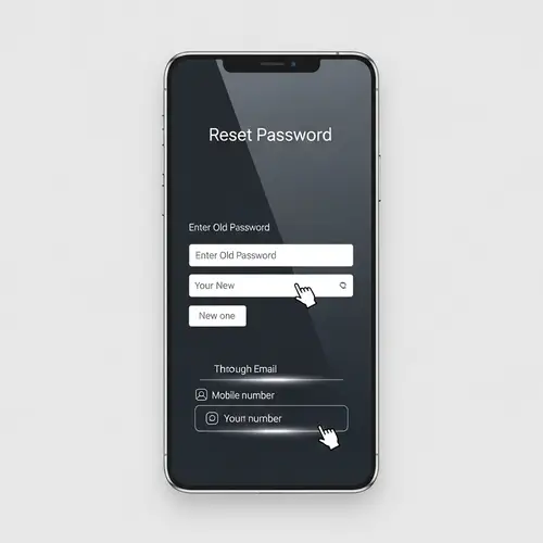 Reset Password Interface: Sleek and Modern Design