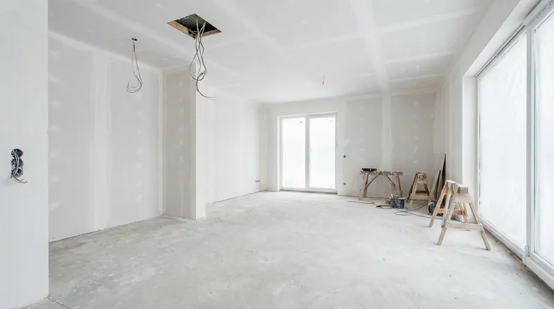 Unfinished Living Room - Interior Design Ideas