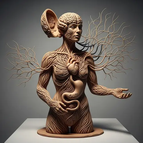 Mind-Body Connection Sculpture | Abstract Artwork