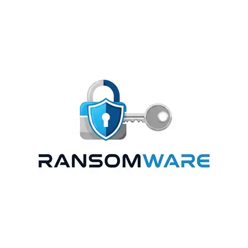 Ransomware Cybersecurity Logo Design | Protect Your Data
