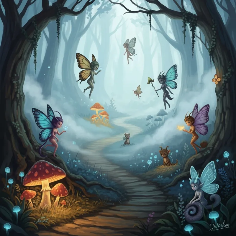 Enchanting Magical Forest: A Dreamlike Fantasy