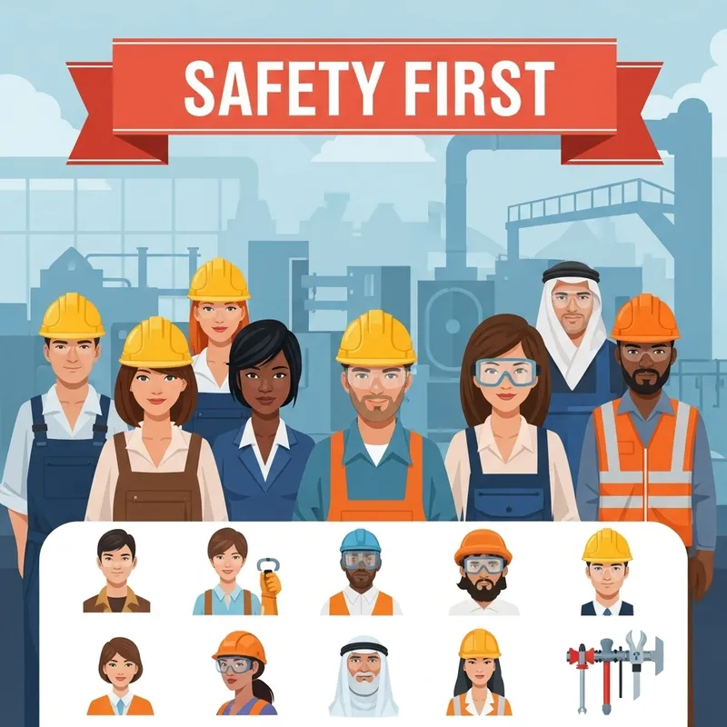 Diverse Safety Poster: Workplace Safety Guidelines
