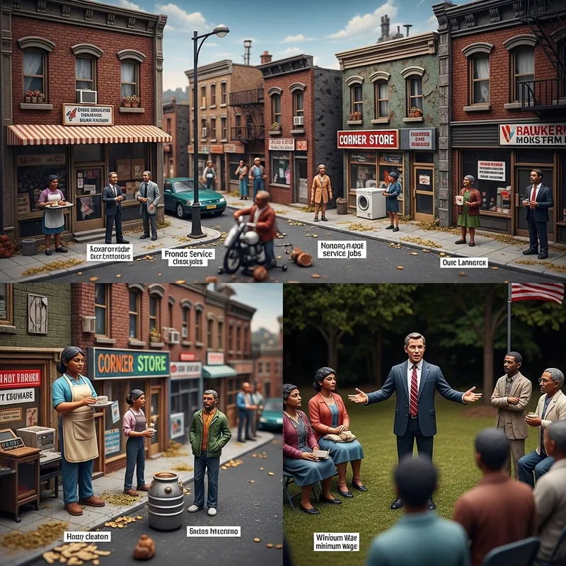 Diorama Exploring Poverty and Minimum Wage Issues