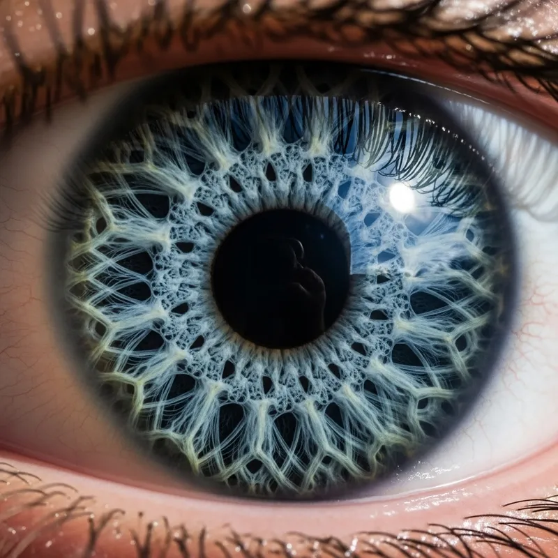 Stunning Fractal Pattern in a Human Eye