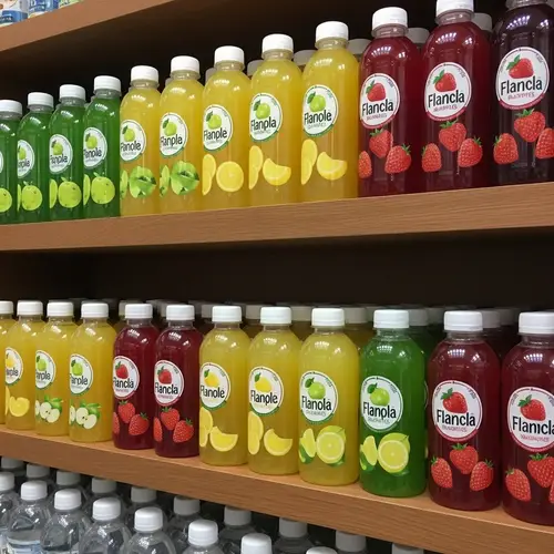 Flavored Water Bottles in Vibrant Colors