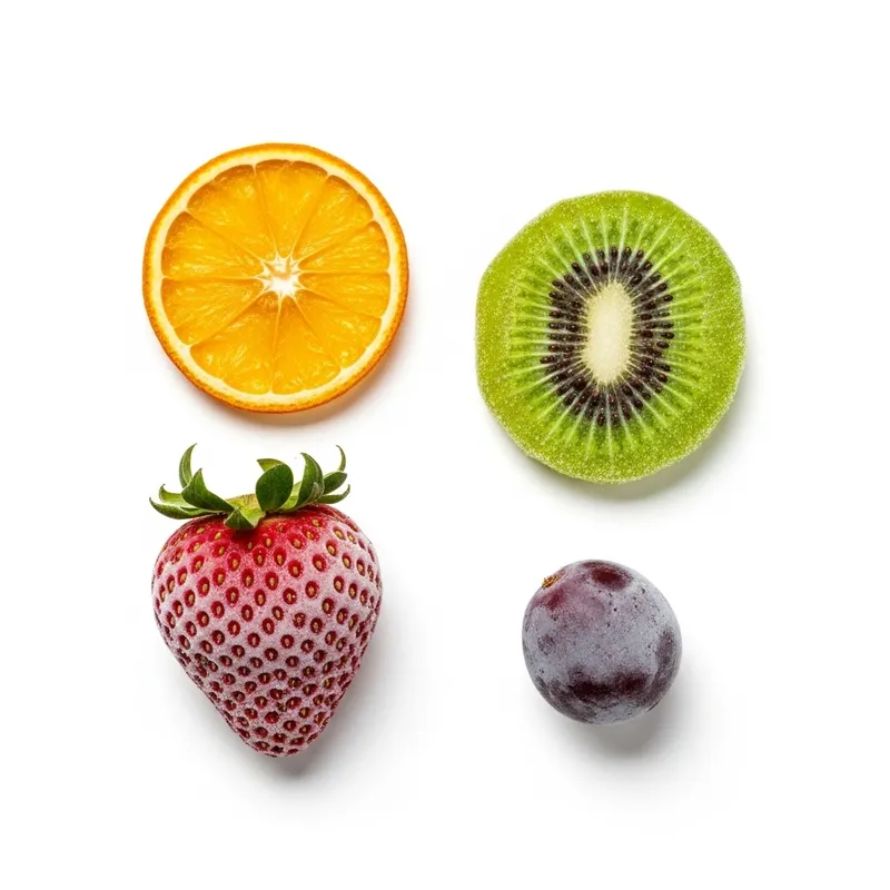 Elegant Frozen Dried Fruits in Minimalist Style