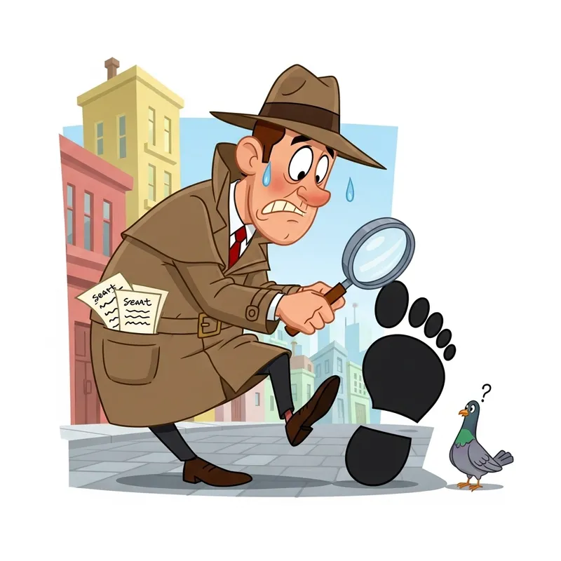 Funny Cartoon Spy: Full Body Sketch