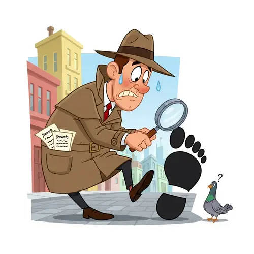 Funny Cartoon Spy: Full Body Sketch