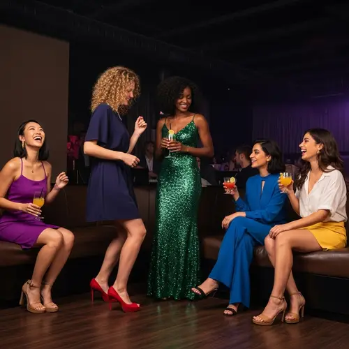 Fun Night Out with Diverse Club Girls