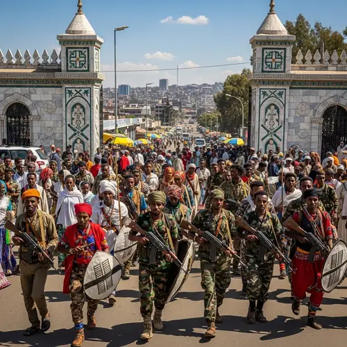 Ethiopian Fano in Addis Abeba: Vibrant Cityscape