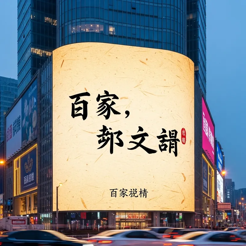 City Advertisement: Chinese Hundred Family Surnames