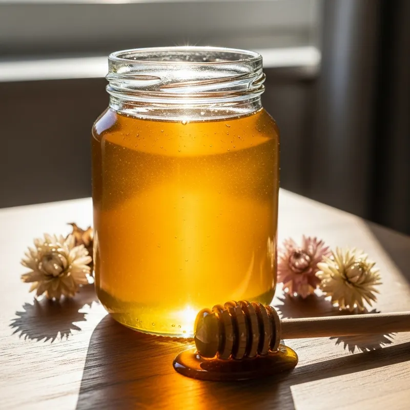 Golden Honey Jar | Sweet and Serene Honey Dipper Scene