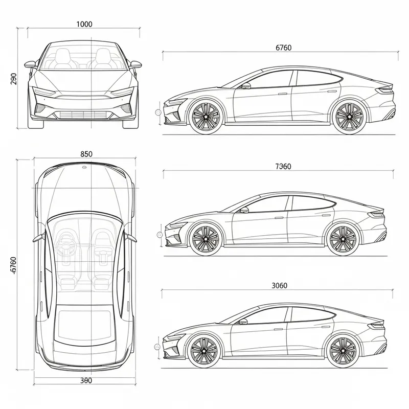 Tesla Model S Blueprint | 21st Century Design Aesthetics Tesla Model S Blueprint | 21st Century Design Aesthetics