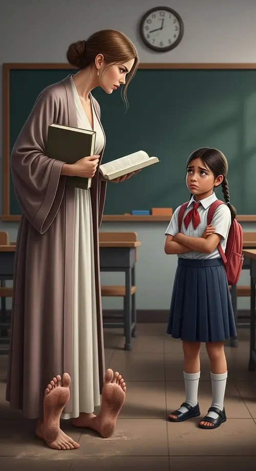 Fantasy Classroom: Teacher and Student Scene