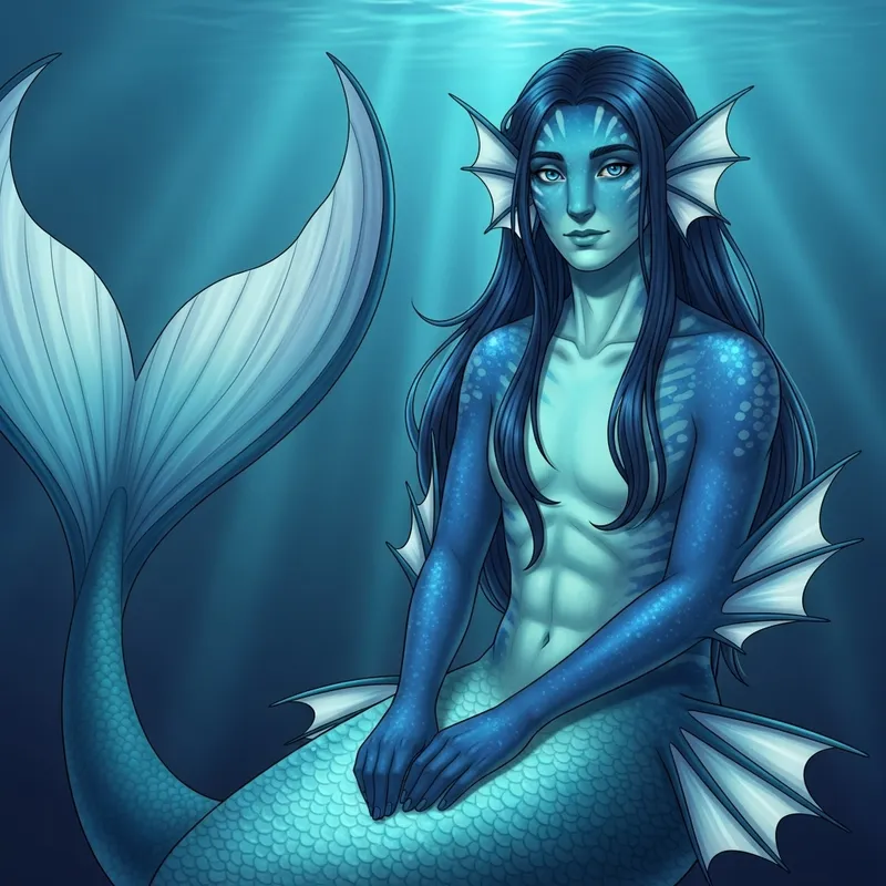 Vaporeon Humano - Aquatic Humanoid Inspired by the Sea Vaporeon Humano - Aquatic Humanoid Inspired by the Sea
