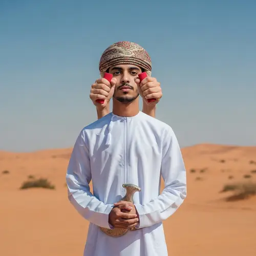 Omani Man with Hand Grip Head | Symbol of Strength
