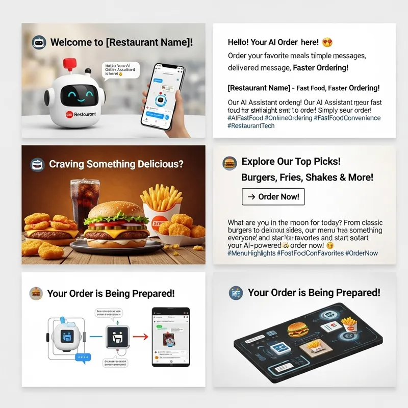 Instagram Carousel: AI Ordering Experience at Wendy's