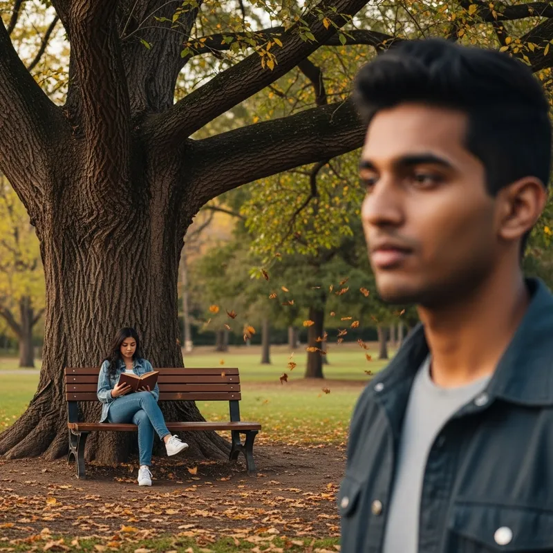 Unrequited Love: Evocative Scene of Longing in the Park