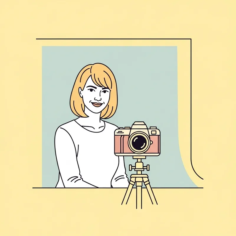 Minimalistic White Female Portrait in Vector Art Style Minimalistic White Female Portrait in Vector Art Style