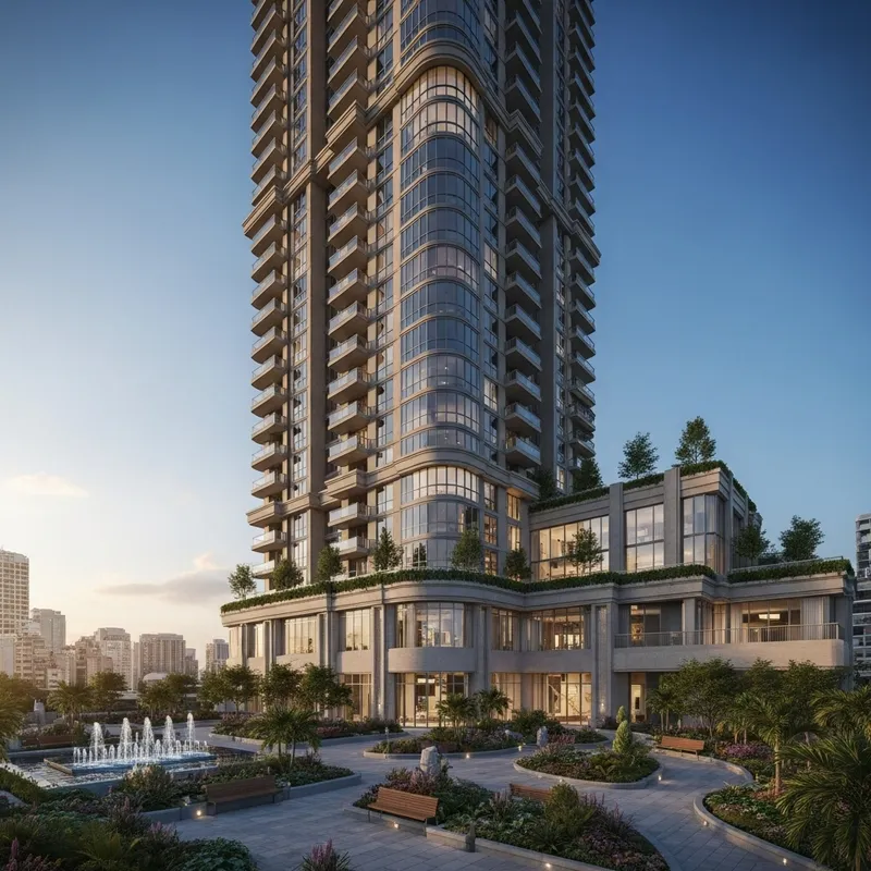 Intricately Designed Towering Structure | Cityscape Views