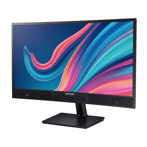Sleek Samsung Curved Monitor with Built-in Speakers