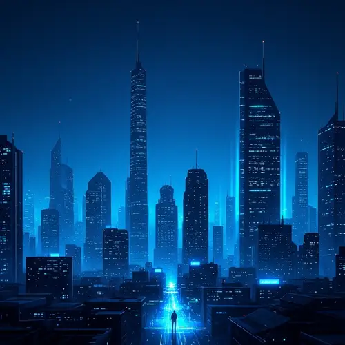 Ethereal Cyberpunk Cityscape at Night | Urban Energy