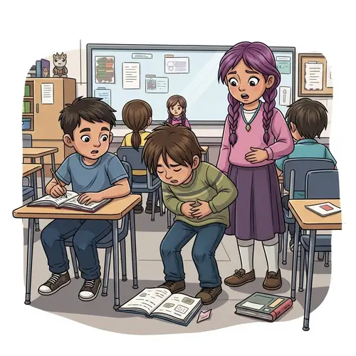 Native American Classroom Scene: Kids & Challenges