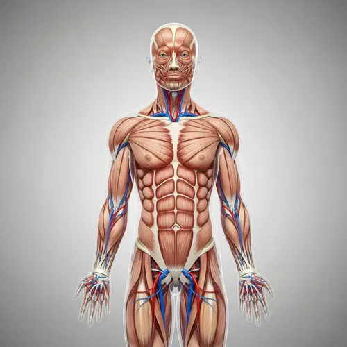 Detailed Human Anatomy Depiction | Body Systems & Organs