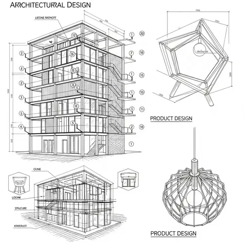 Architectural and Product Design in Intricate CAD Drawings