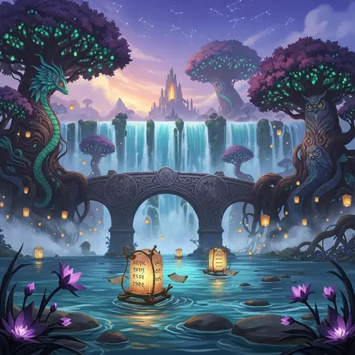 Sheylian Culture Symbols and Metaphors: Intricately Detailed Scene