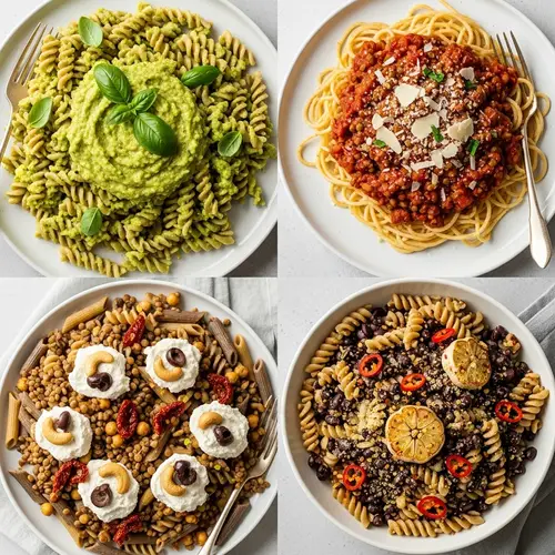 Plant-Based Pasta Dishes: Avocado Pesto, Lentil Bolognese & More