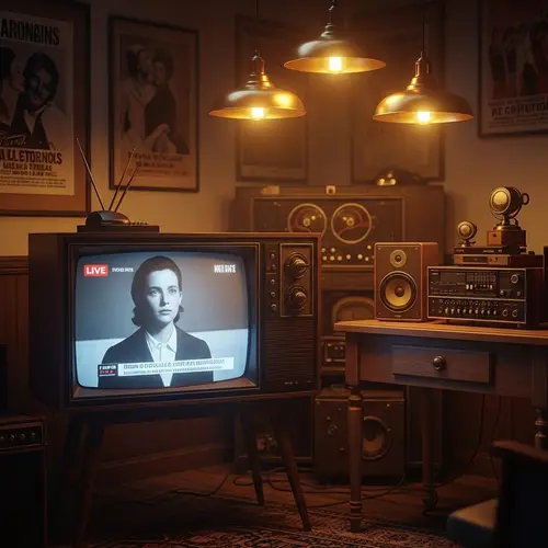 Vintage Retro-Styled Live Stream Setup | Nostalgic Ambience