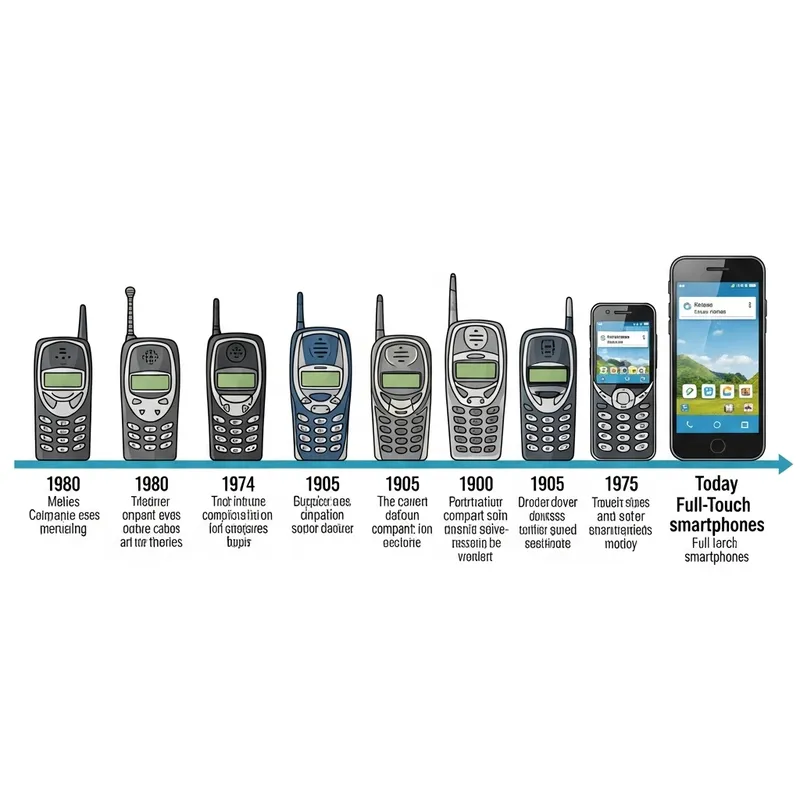 Evolution of Cell Phones Timeline: Past to Present