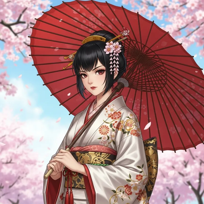 Sensual Anime Girl Art | Stunning Sakura Blossoms Sensual Anime Girl Art | Stunning Sakura Blossoms