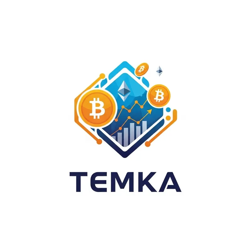 TEMKA Logo Design for Cryptocurrency Earnings