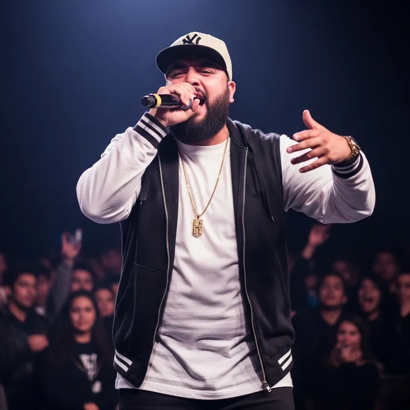 Bearded Mexican Rapper Captivates the Stage