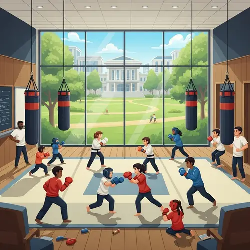 Private School Combat Sport Lesson | Diverse Student Body