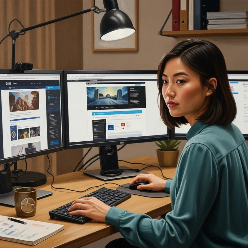 Tech-Savvy Web Designer | Creative & Productive Studio Portrait