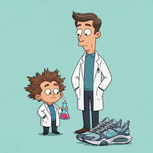 Rick and Morty Cartoon Characters with Nike Shoes