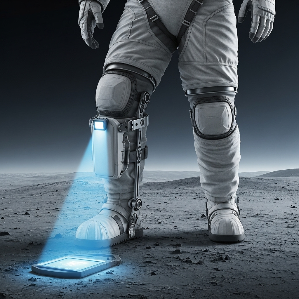Advanced Astronaut Suit with Metal Detector & Foot Mobility