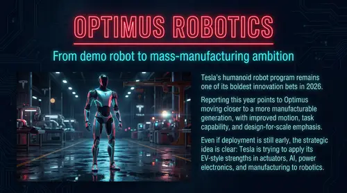 Optimus Robotics Presentation Slide Design
