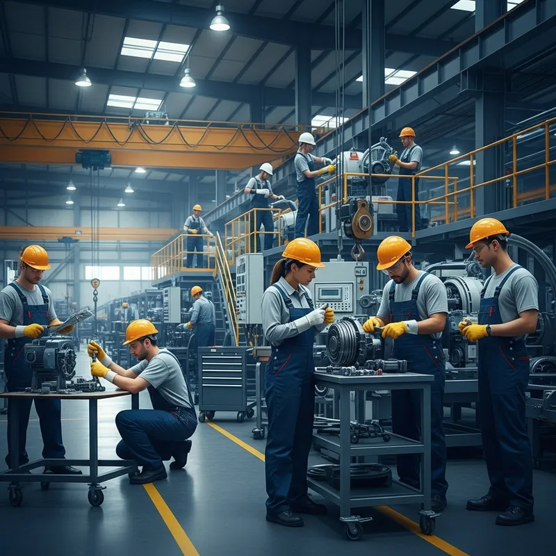 Factory Maintenance in Modern Industrial Style